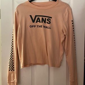 Vans Off The Wall Pink Cropped Shirt